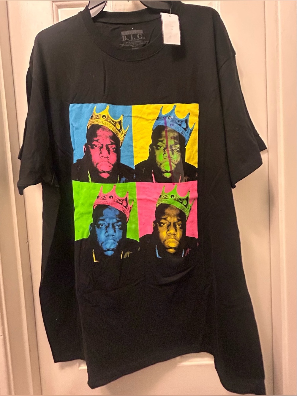 NWT Retro Rapper Biggie Smalls Graphic Pop-Art T-Shirt